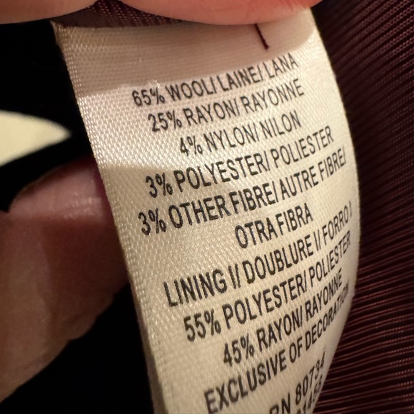 BCBGMaxAzria Black Wool Blend Military Cape Style Jacket w Long Front. Size XS - Picture 8 of 9